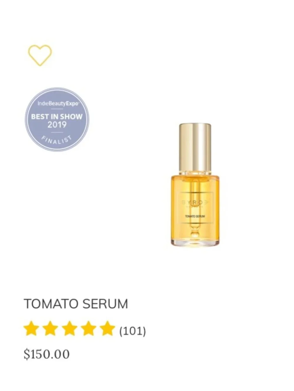 NEW Byroe Tomato Serum